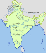 Wichtige Flüsse in Indien