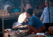 In Kambodscha sind die lalal Märkte der Hauptumschlagsplatz für Waren aller Art