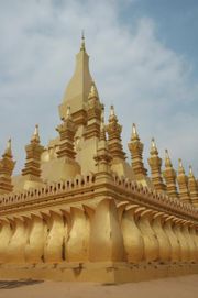 Pha That Luang in Vientiane - Nationalsymbol von Laos