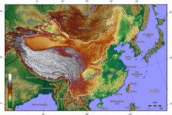 Topographie Chinas